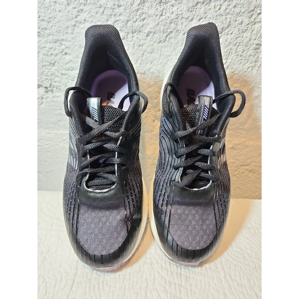BAOJIE Model BJW974 Women's Sneakers US7 EUR37 Purple and Black Lace Up